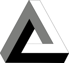 Paradox Illusion Penrose Triangle Inception impossible