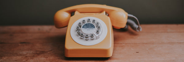 Vintage peach color phone